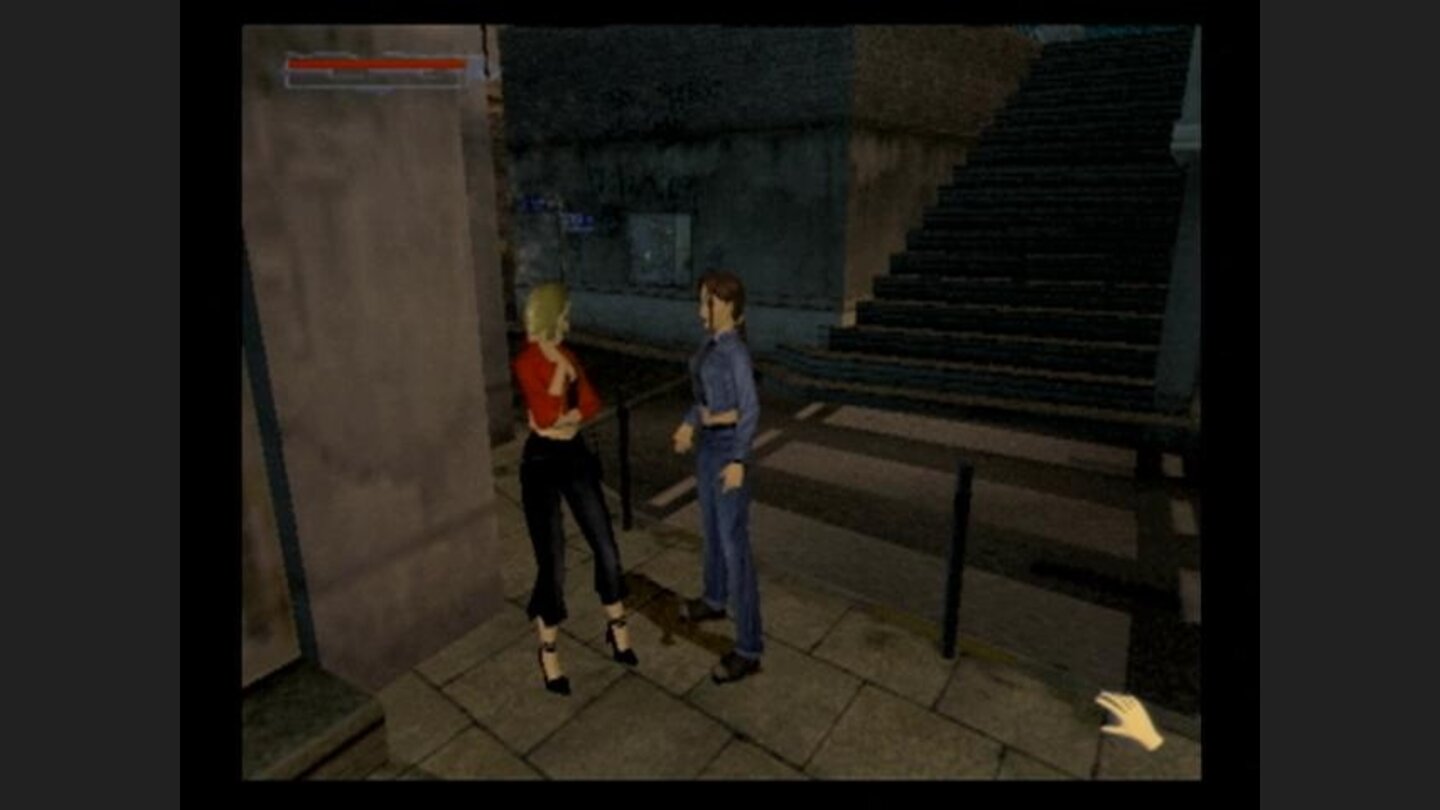 The hand icon means I can perform an action, or talk to someone...