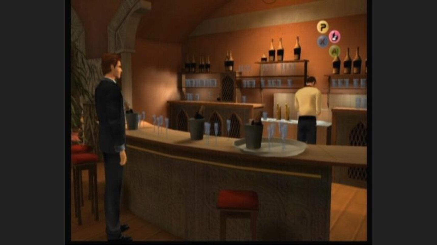 At the bar, but not a big selection of drinks, though