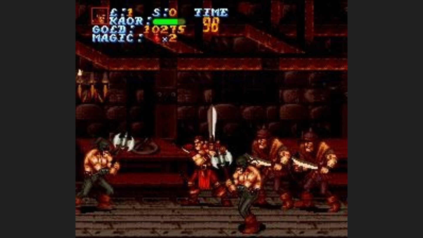 There are rarely less than four enemies on screen.