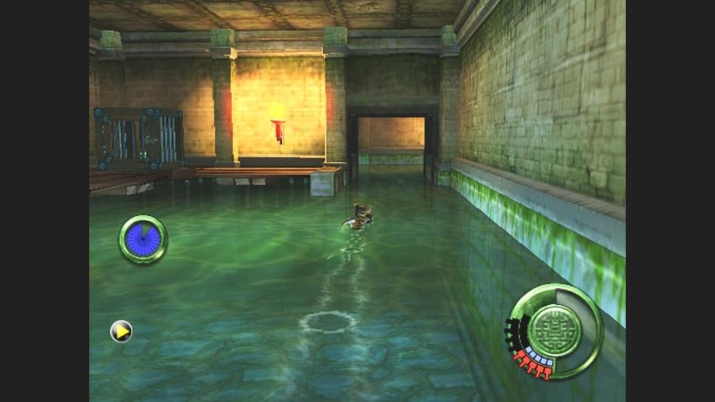 Sewer system in the crocodile temple