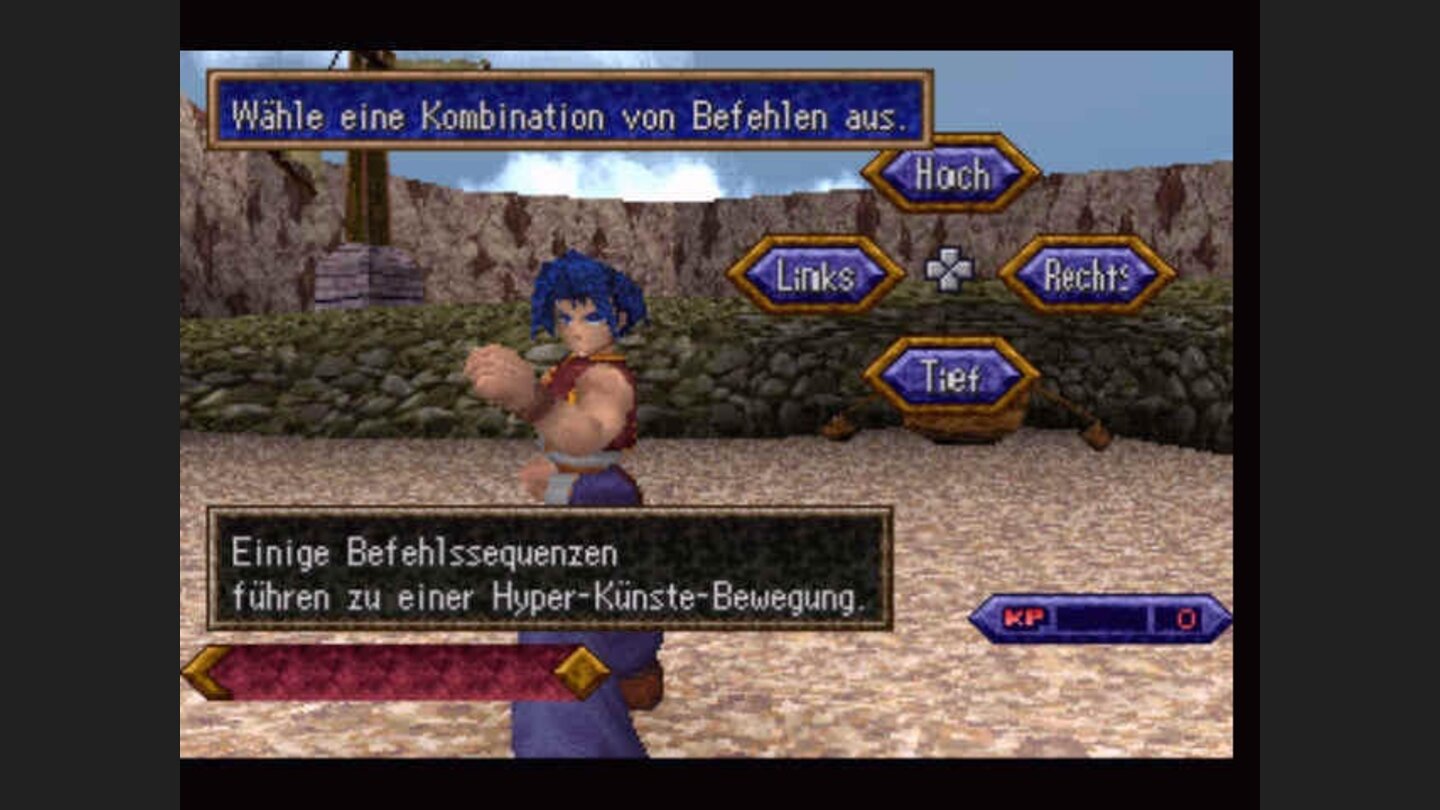 Press the direction buttons in order to choose a combo for your attack