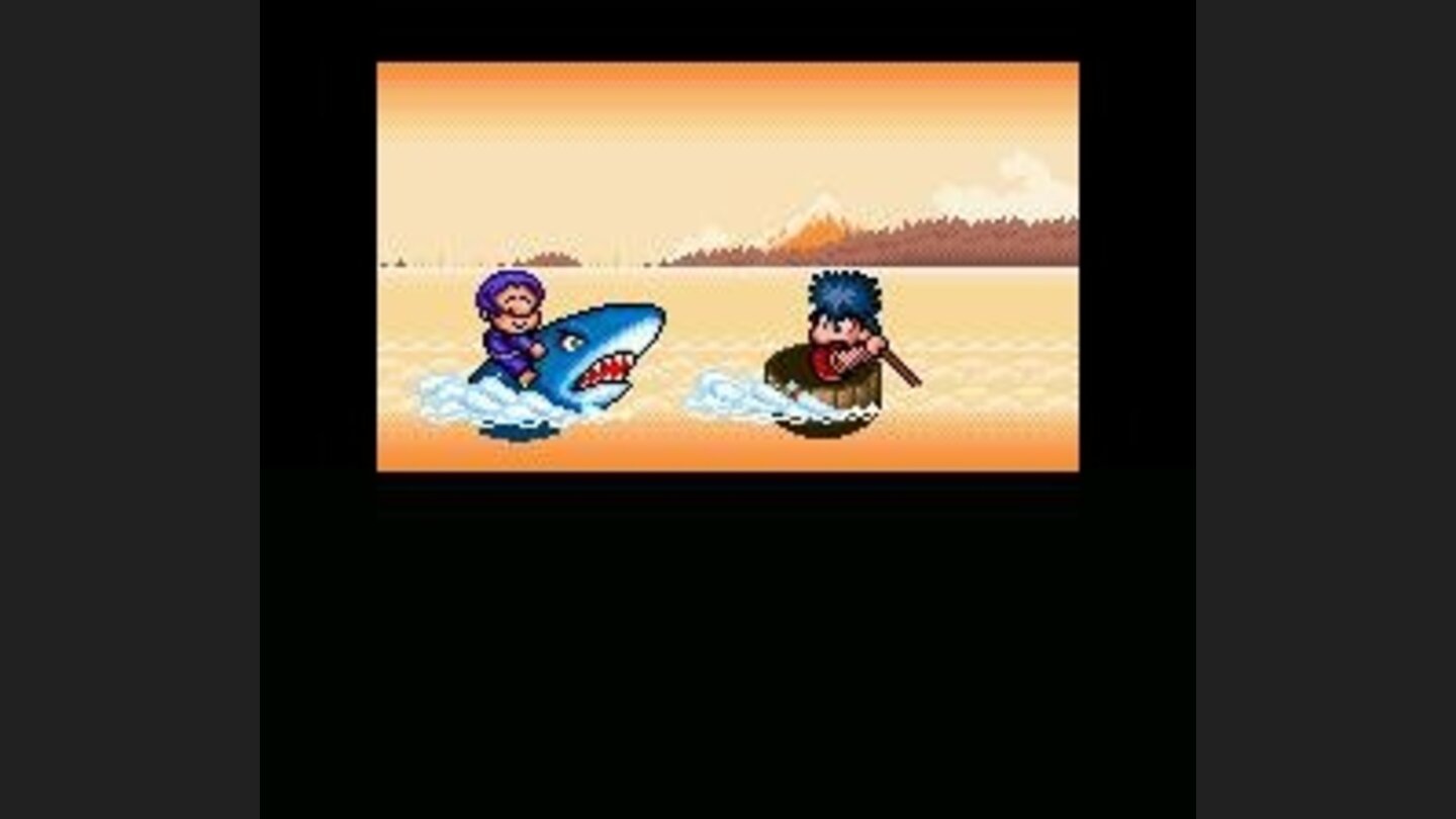 Cutscene of traveling to another island