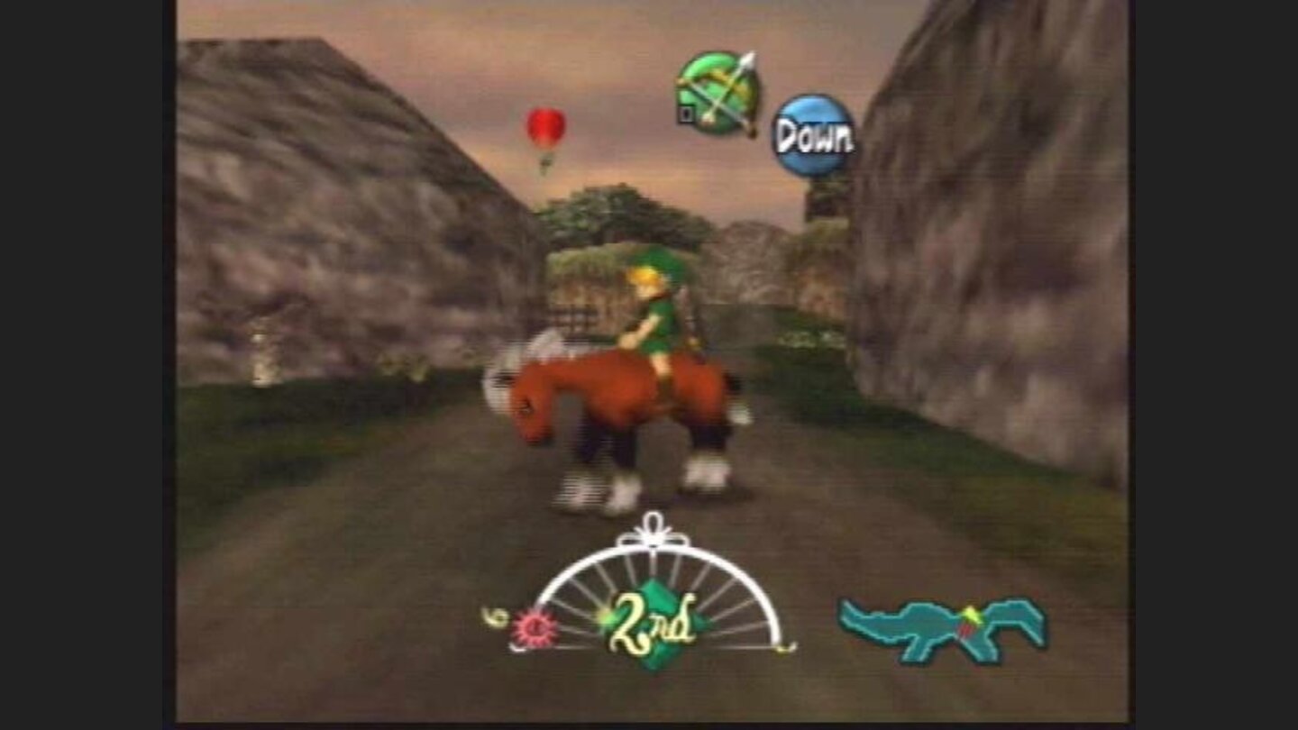 Link atop his trusty steed.