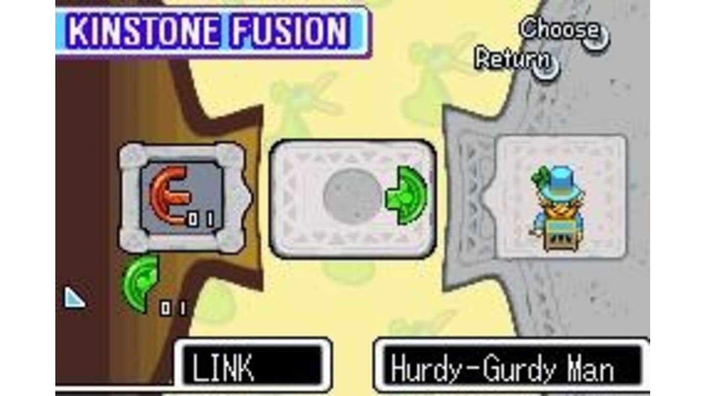 Fusing Kinstones usually results in the opening of secret areas or the appearance of treasure chests.