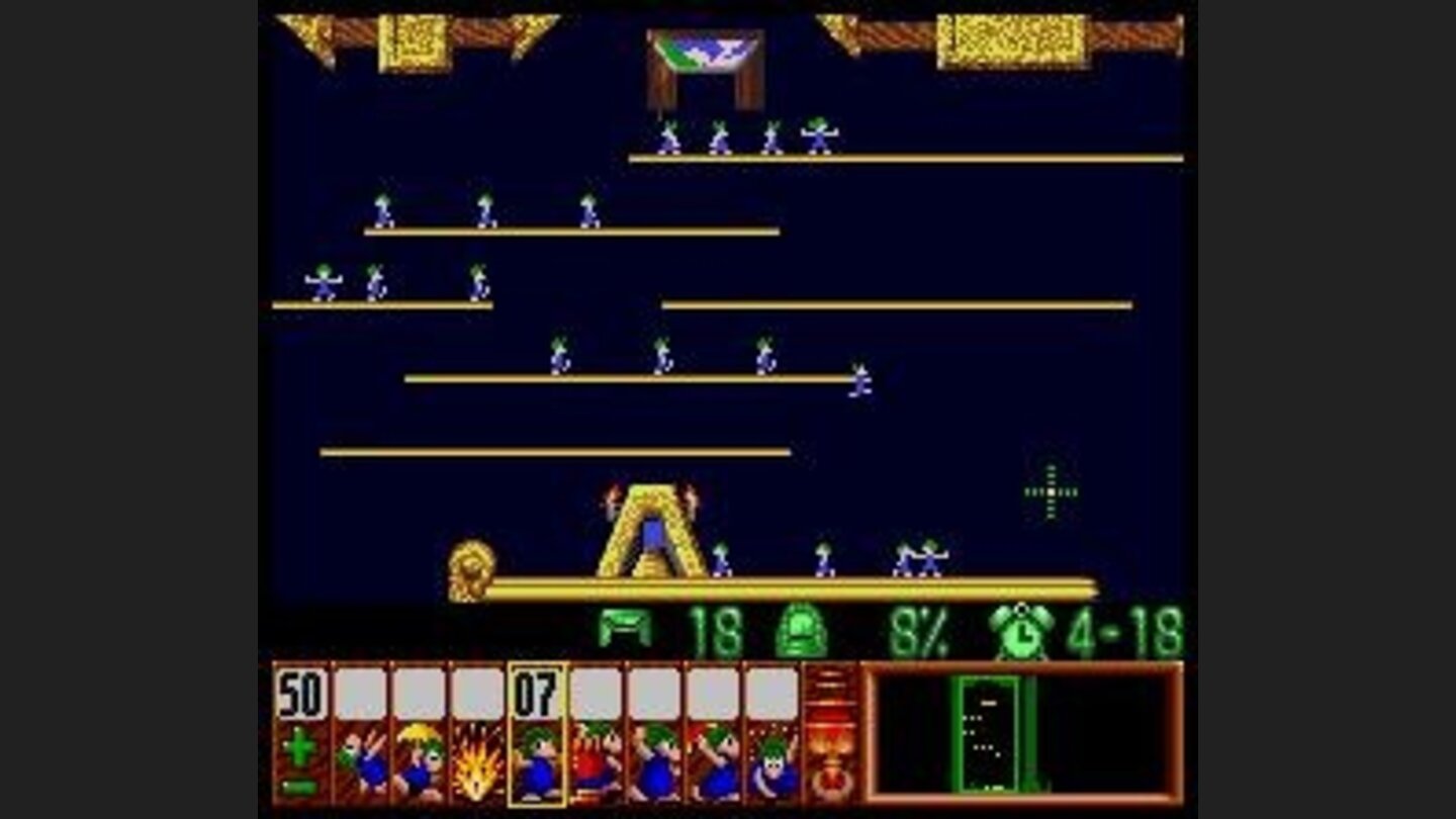 (Cheat) 3 lemmings blocking instead of 5