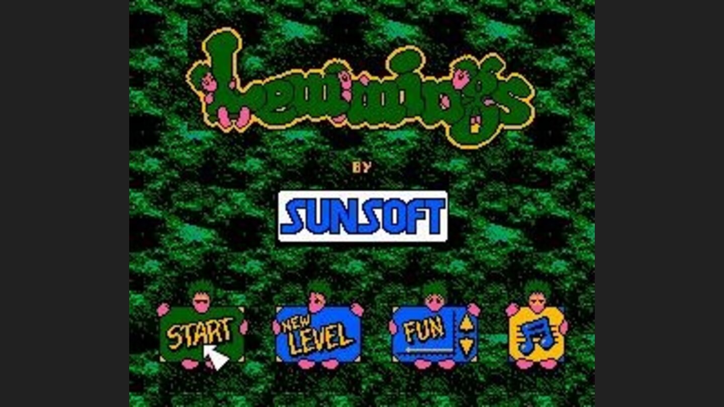 Title screen and main menu