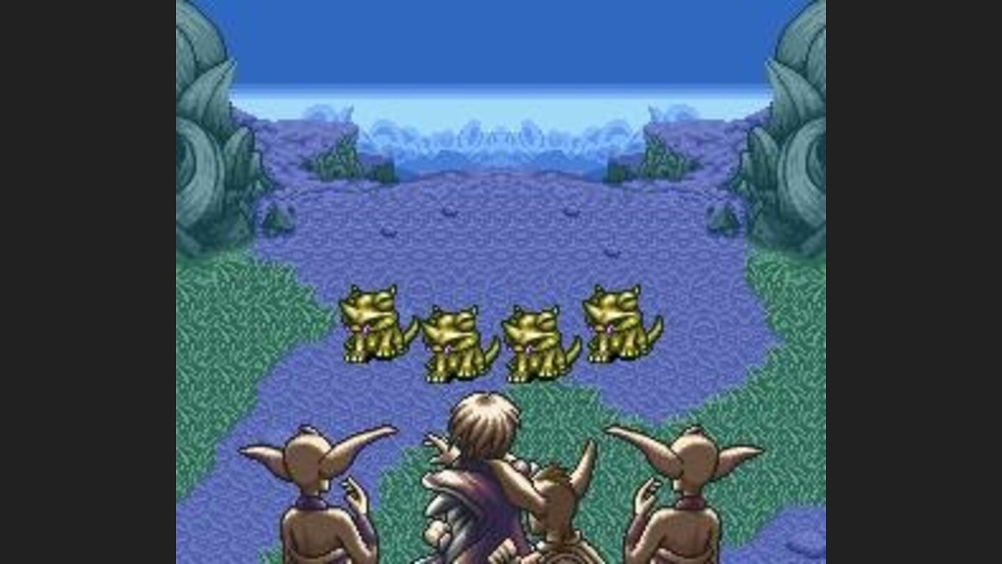 When battle begins, a nice short animation takes place