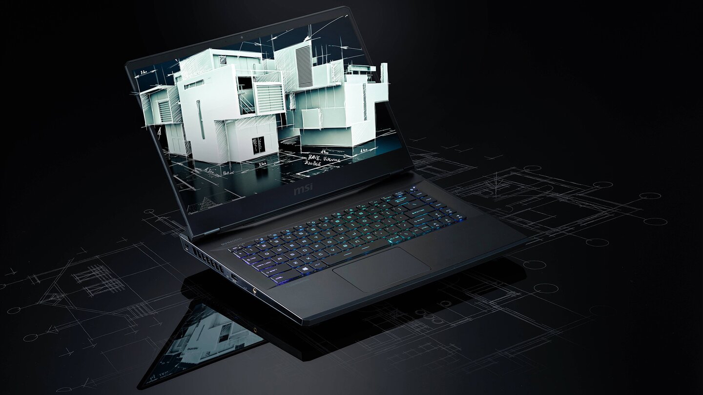 Auch als Grafik-Workstation zeigen die GP-Leopard-Modelle ihre Stärke.