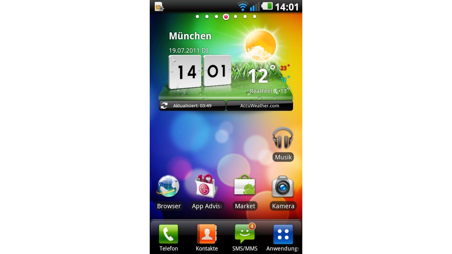 LG Android Oberfläche