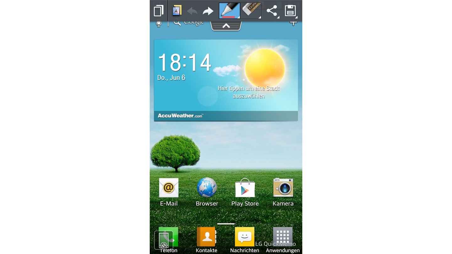 Android auf dem LG Optimus G