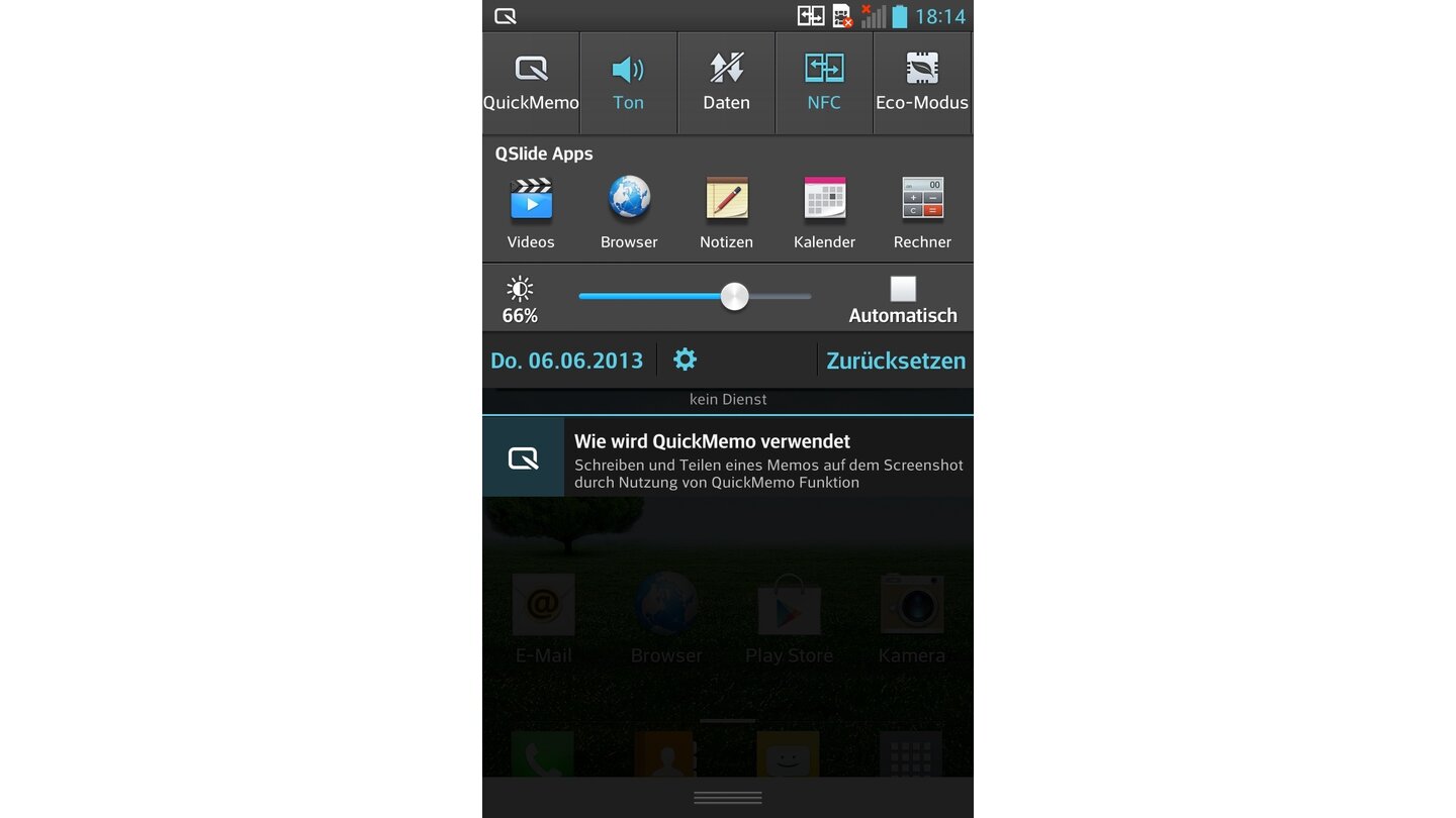 Android auf dem LG Optimus G