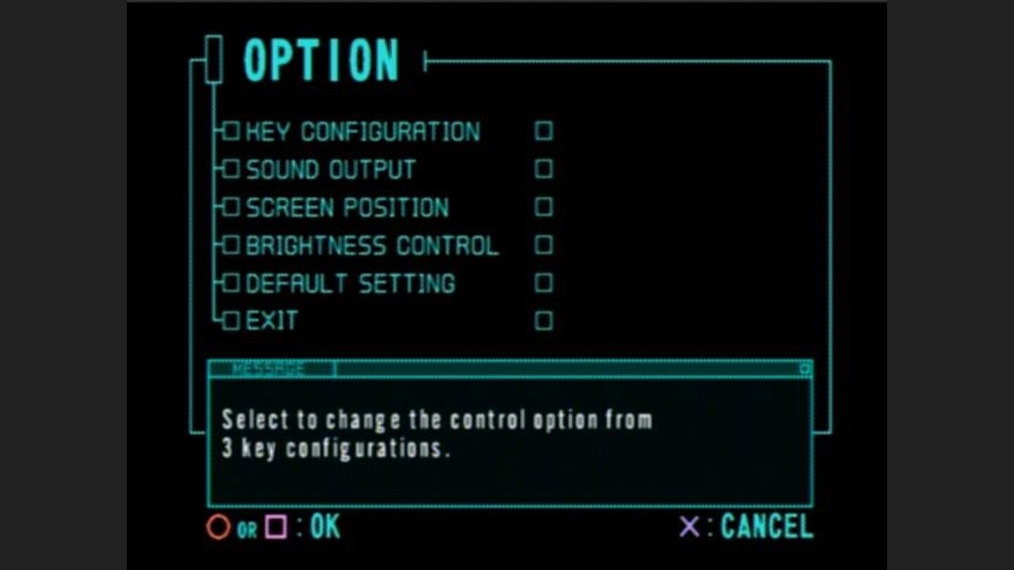 Option screen