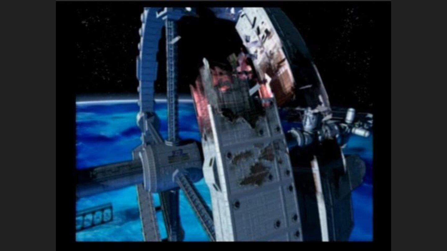 Opening cinematic shows an orbiting space station, a place of events