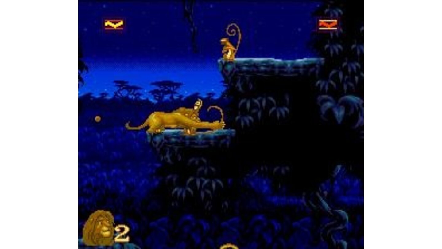 In his adult form, Simba can use his claws as attack form.