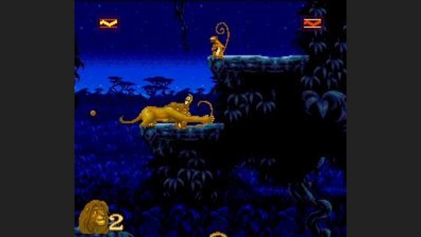 In his adult form, Simba can use his claws as attack form.