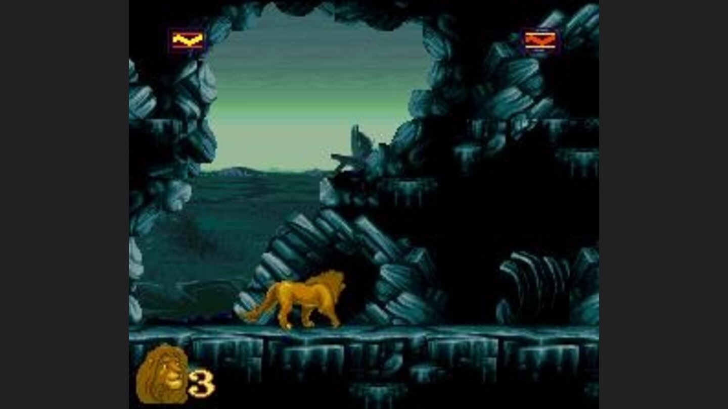 Entering a cave.