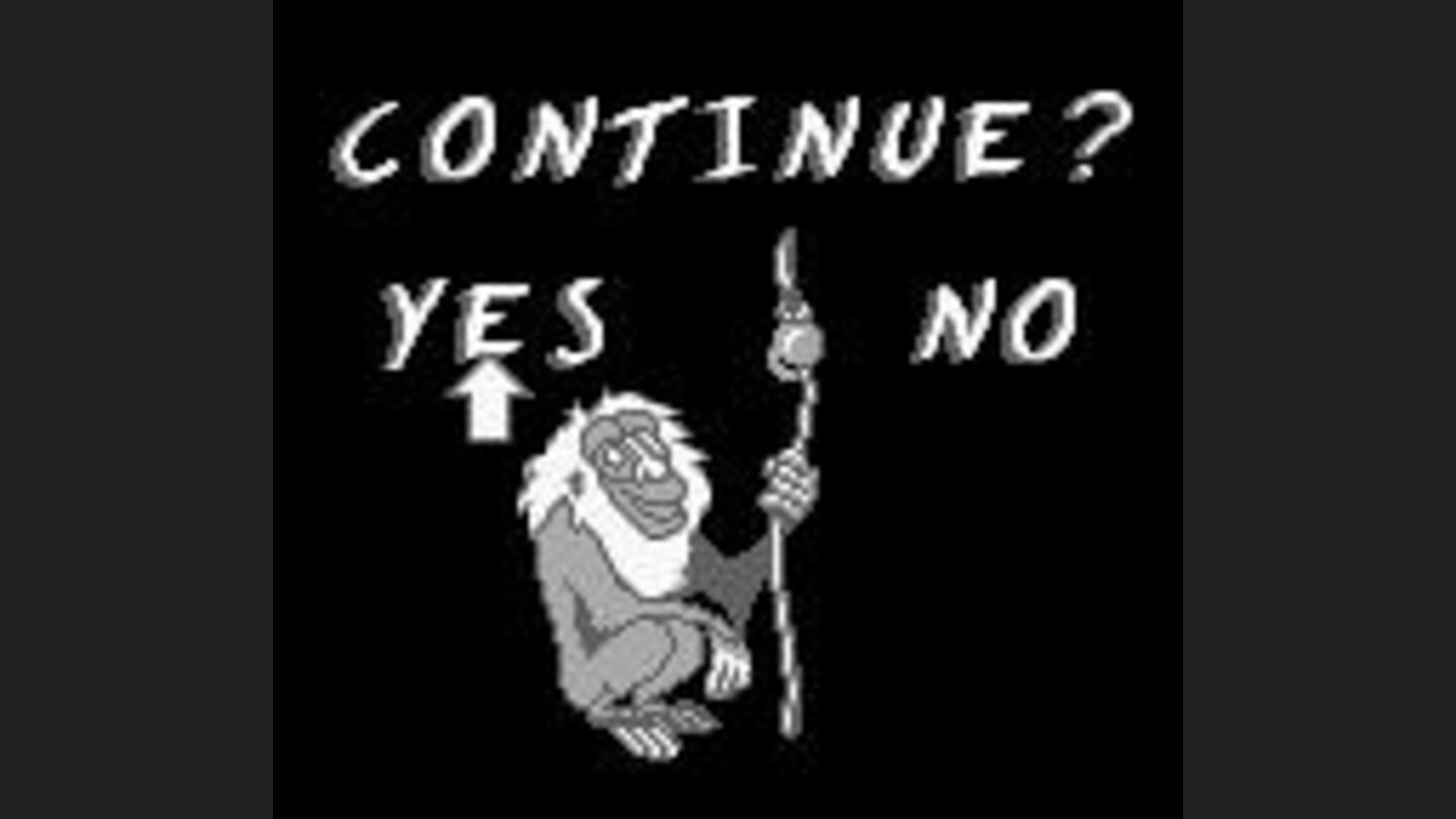 Continue screen