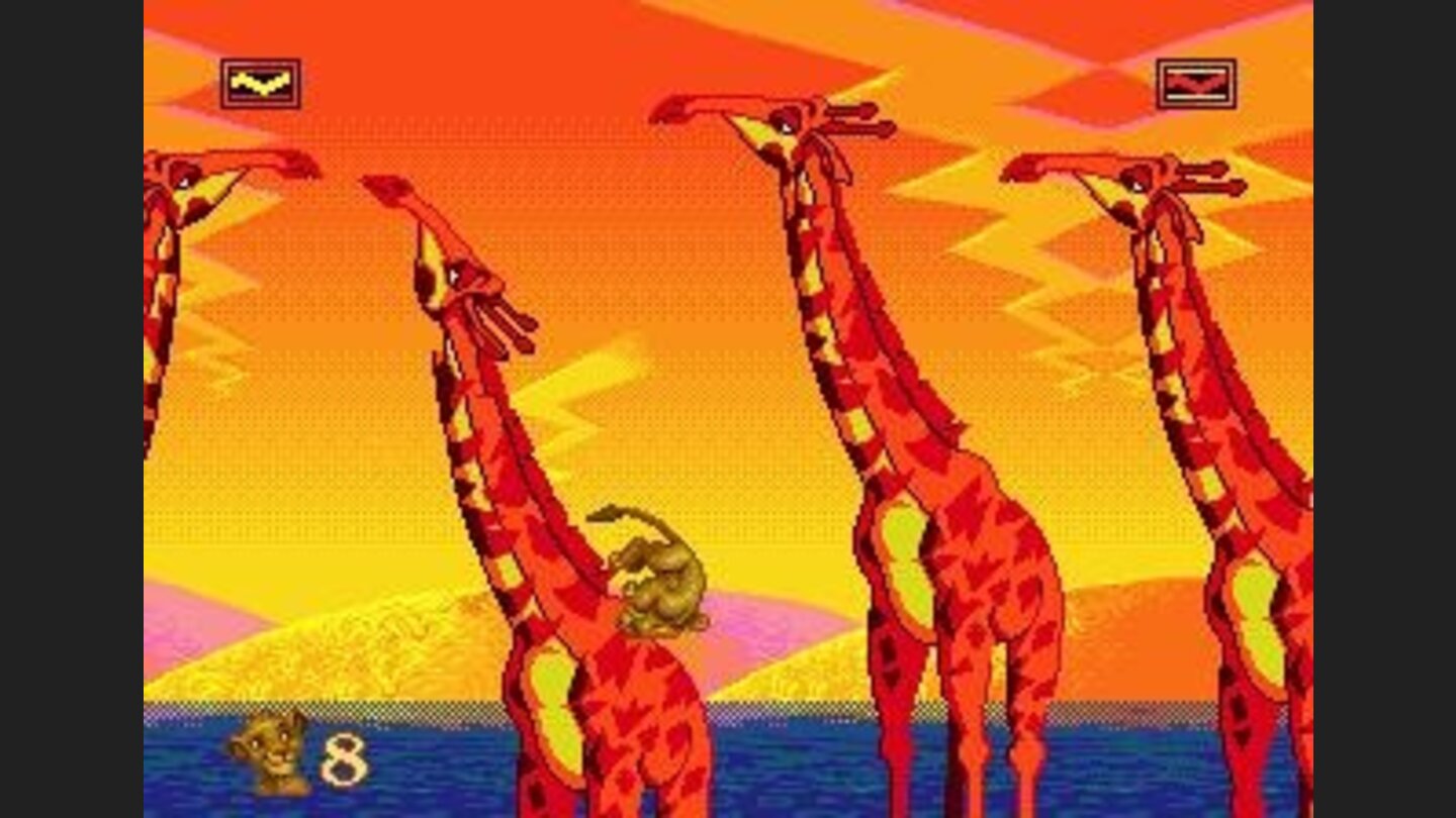 Fell down a giraffas neck