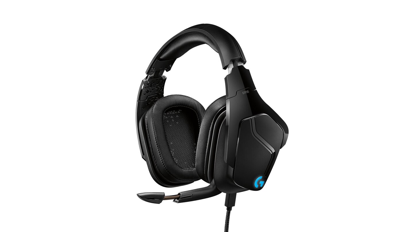 Logitech G935 Mikrofon ausgeklappt