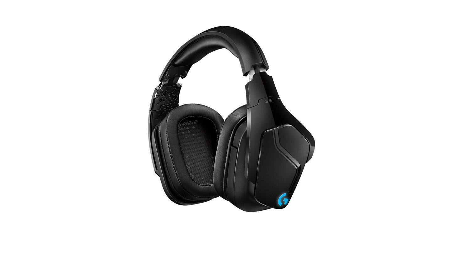 Logitech G935 Mikrofon eingeklappt