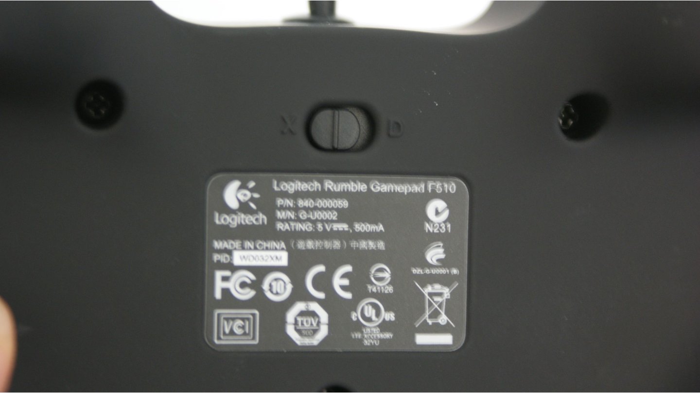 Logitech Rumble Gamepad F510