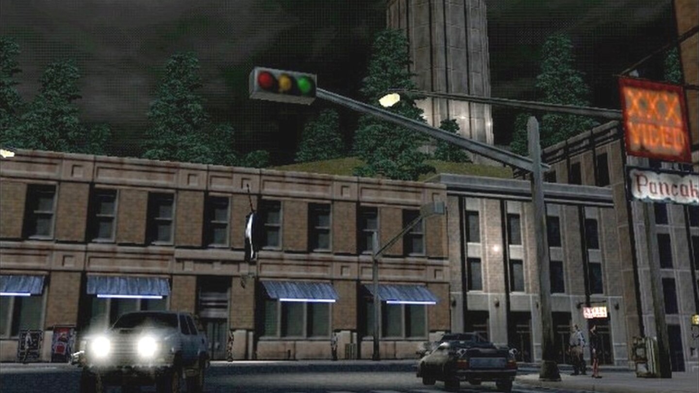 Loose CannonDer Grafikstil ist merklich düsterer als später in Grand Theft Auto 3.