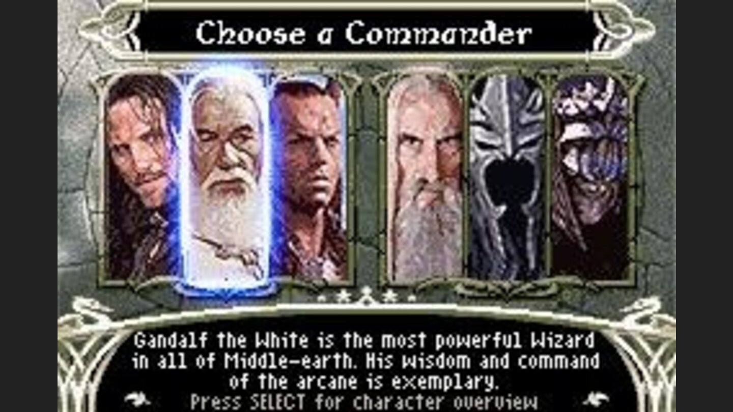 Choose your commander...