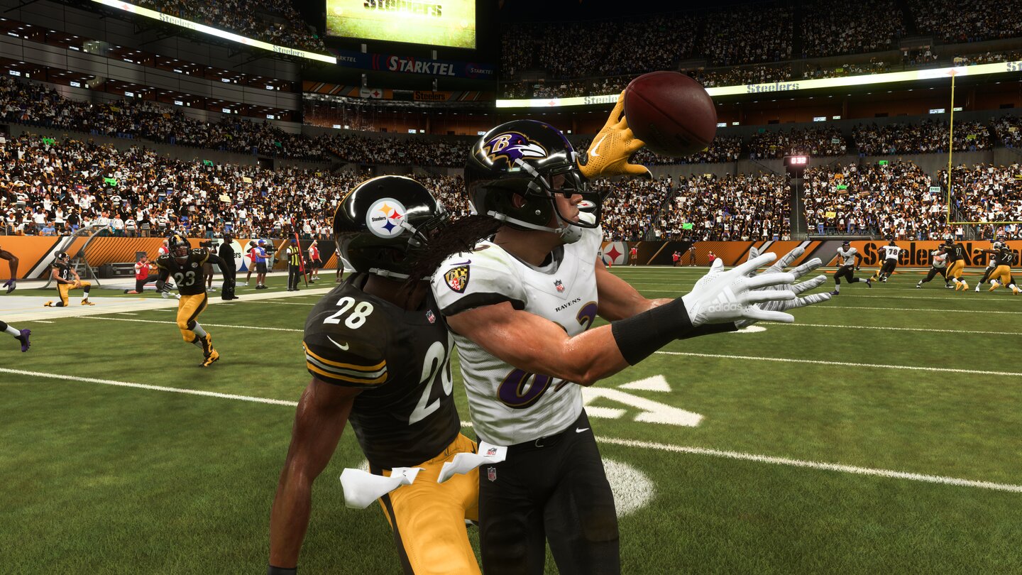 Madden NFL 19Madden hat auf Wunsch der NFL Gehirnerschütterungen entfernt. Mit der Hand durch den Kopf scheint aber okay.