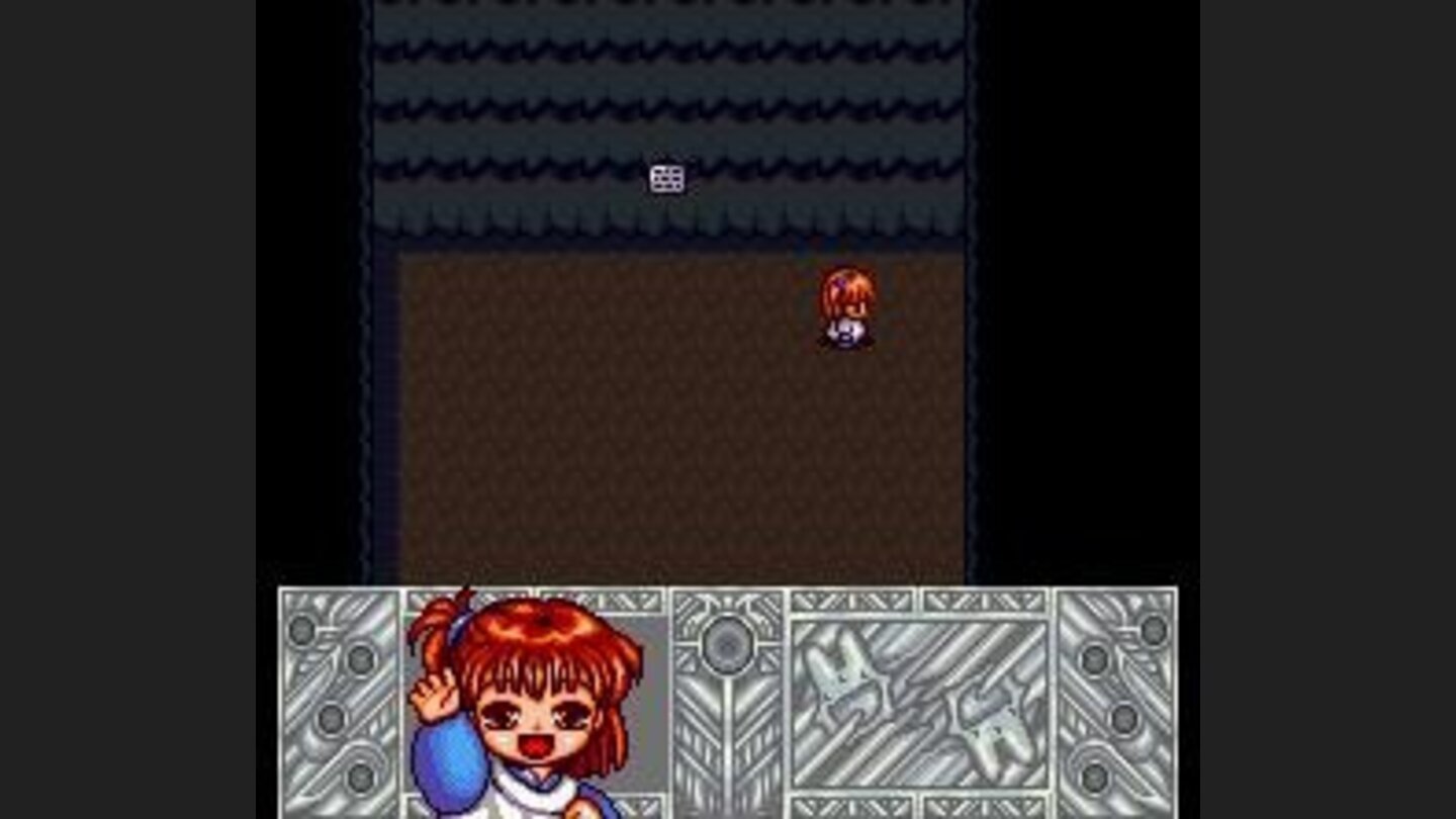 The cave is dark. But you can see the blue shiled which teaches you another magic