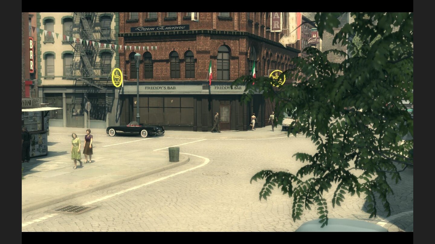 Balls und BeansLuca Gurino hält sich im Freddy’s auf. Fahren Sie mit einem schnellen Wagen vor, damit Sie ihn auch verfolgen können, wenn er in sein Sportcabrio steigt.