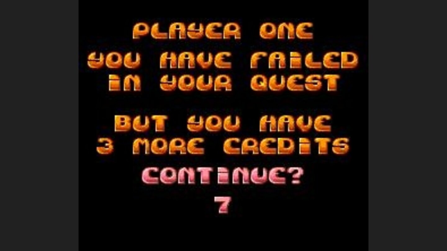 Continue screen