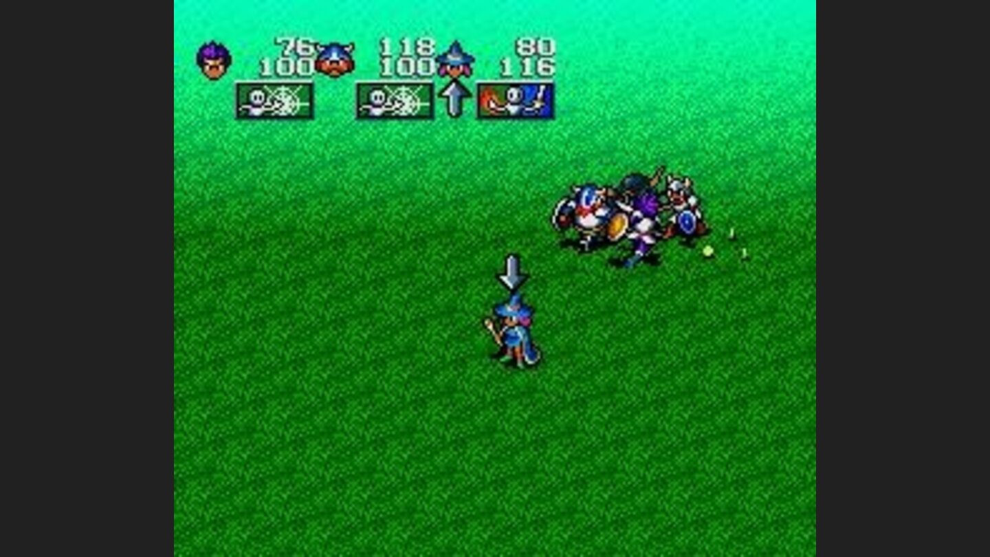 Pausing the battle and assigning a command