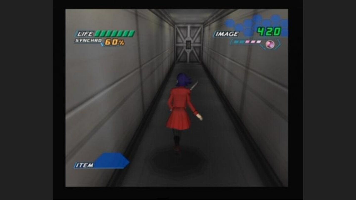 Running through the long corridor