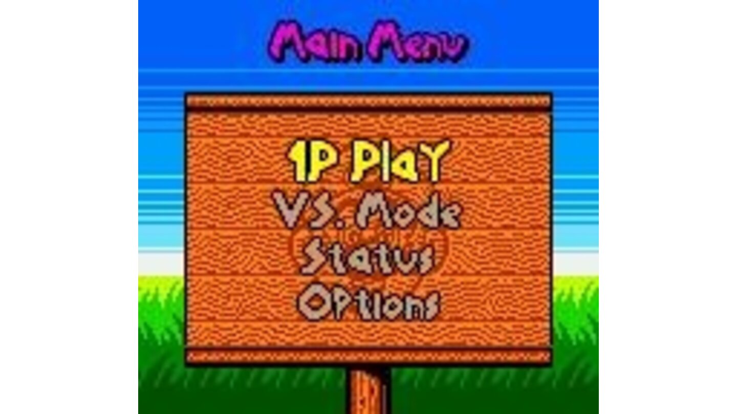 Main menu: play alone, with a friend, see your game status etc.