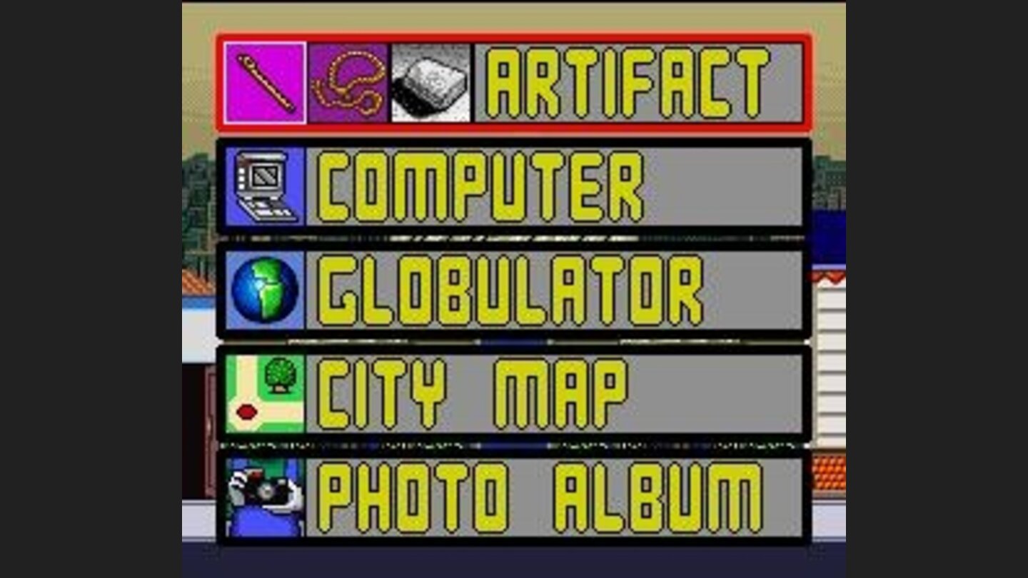 When you press START, these options appears. The 1st shows the 3 recouped objects.