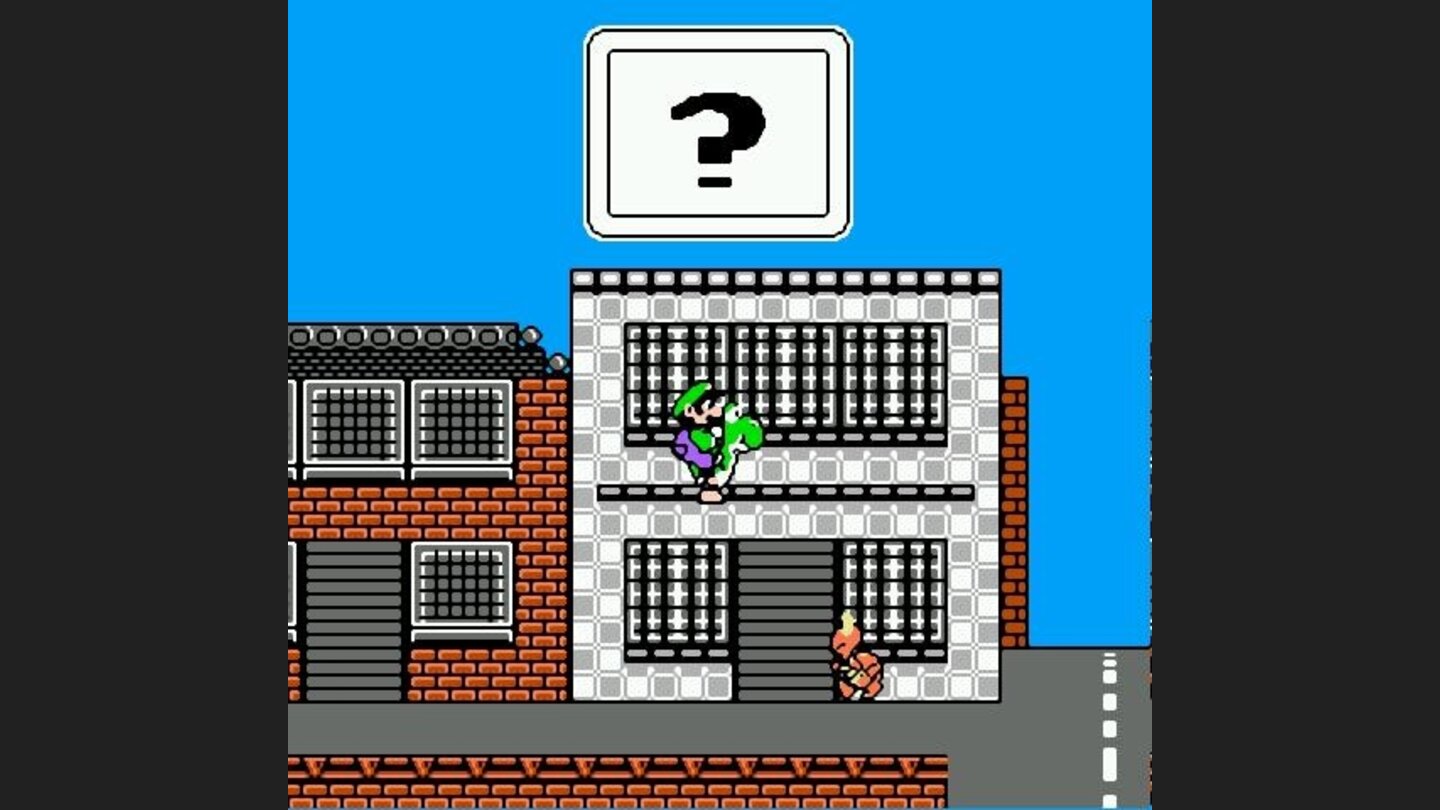 A suspicious looking koopa nearby. And he was just jaywalking. Better jump on his head!