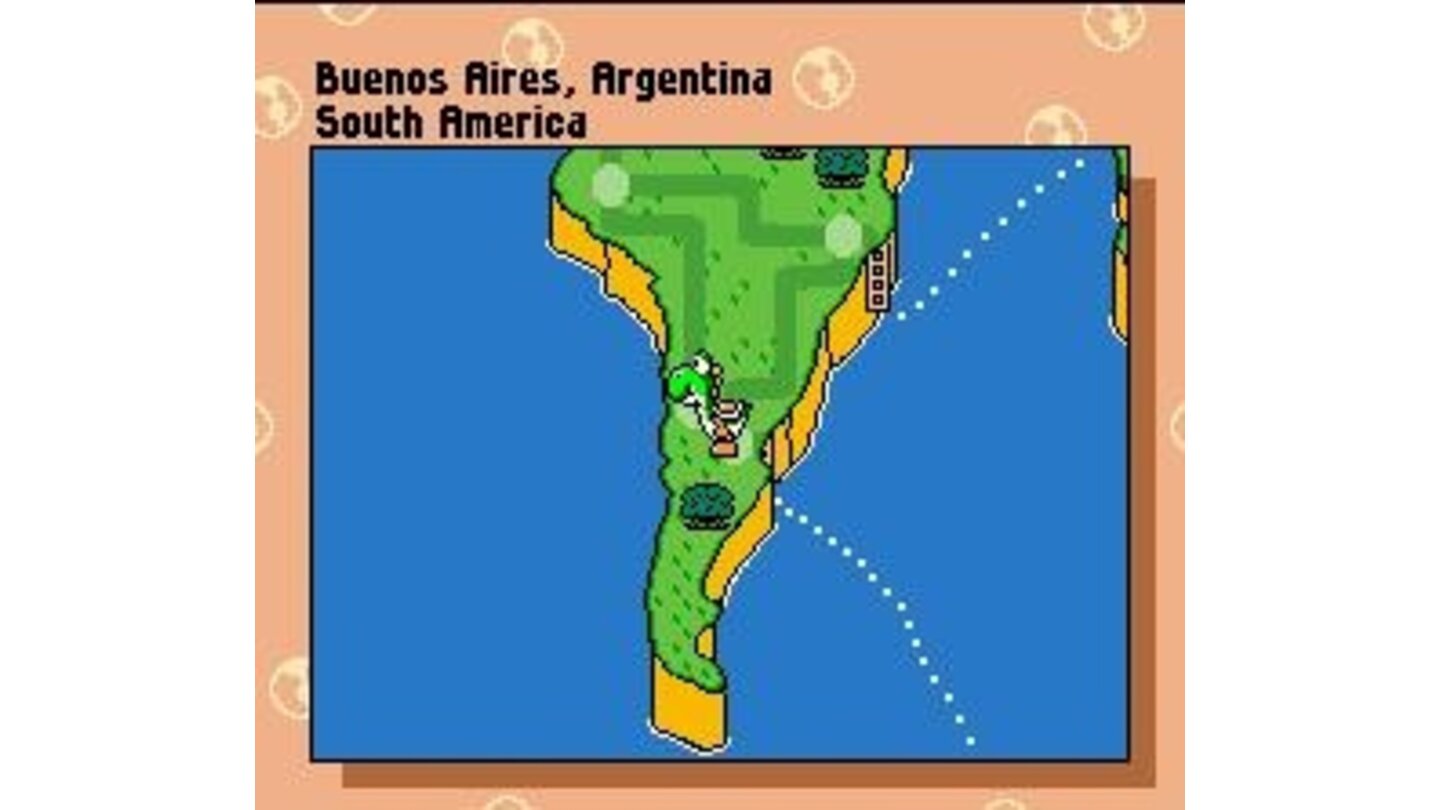 I think I am in Buenos Aires, so I'll try sending Yoshi there.