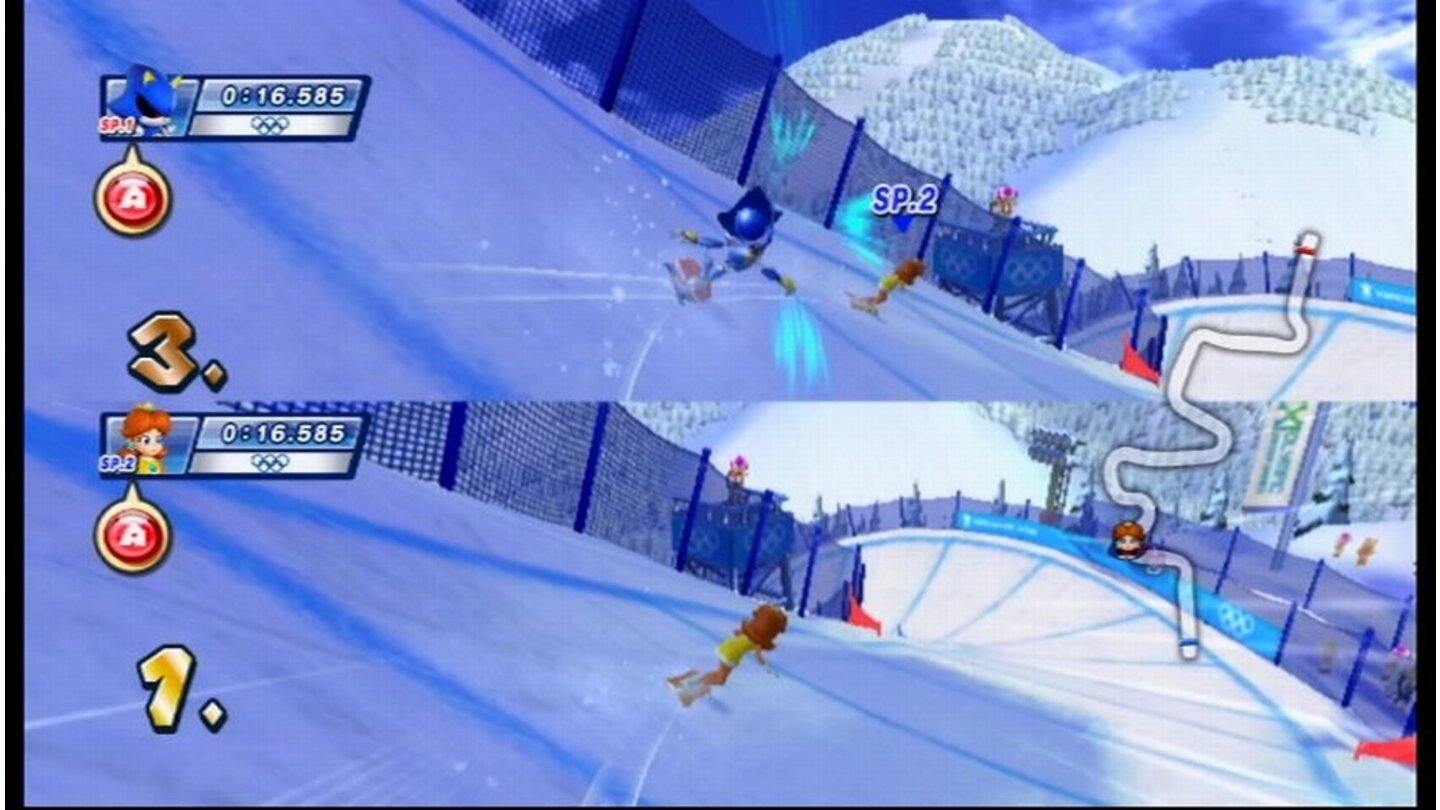 Mario + Luigi bei den Olympischen Winterspielen [Wii]
