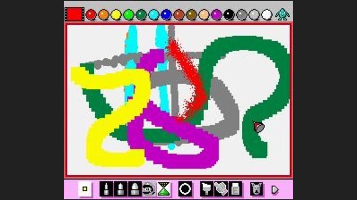 Various types of brushes can be used to paint with