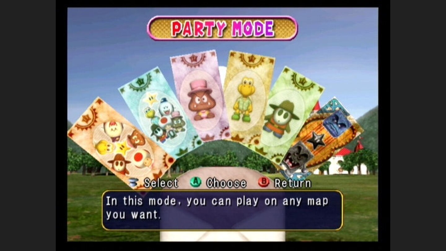 The main menu