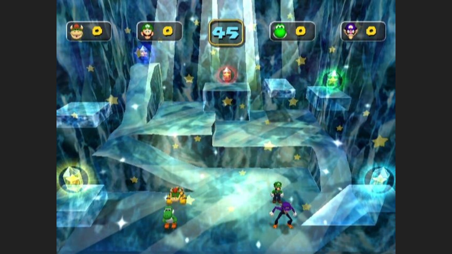 Battle each other for crystals in this mini game