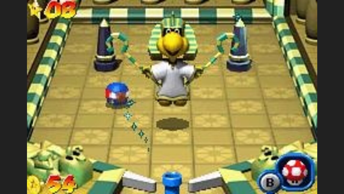 Other boss: a big Koopa pharaoh with magical powers.