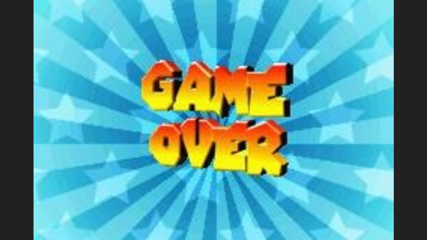 A very simple Game Over screen.