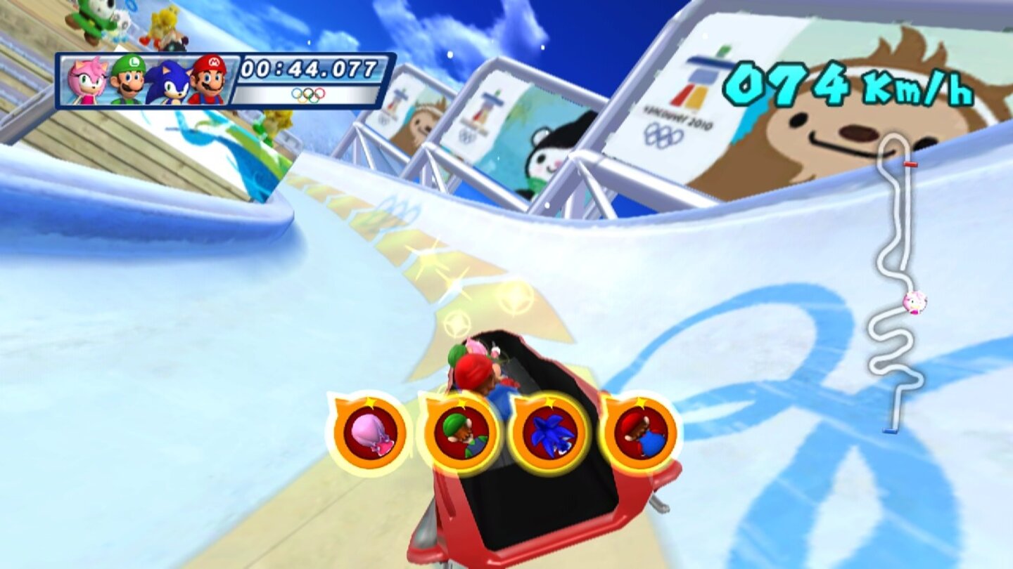 Mario Sonic bei den Olympischen Winterspielen