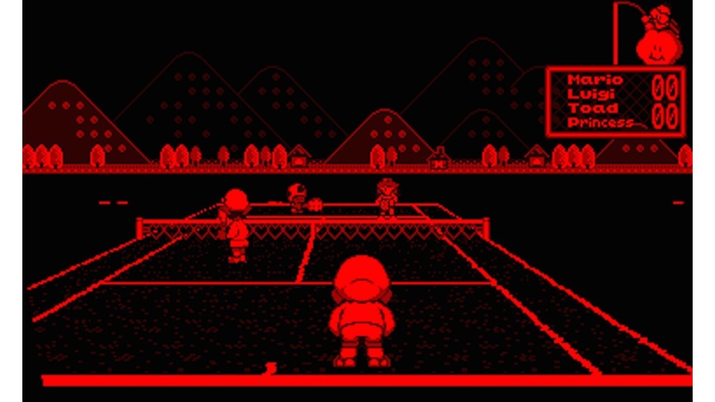 Marios TennisTrotz ungewohntem Apostroph im Titel: typischer Nintendo-Sport.