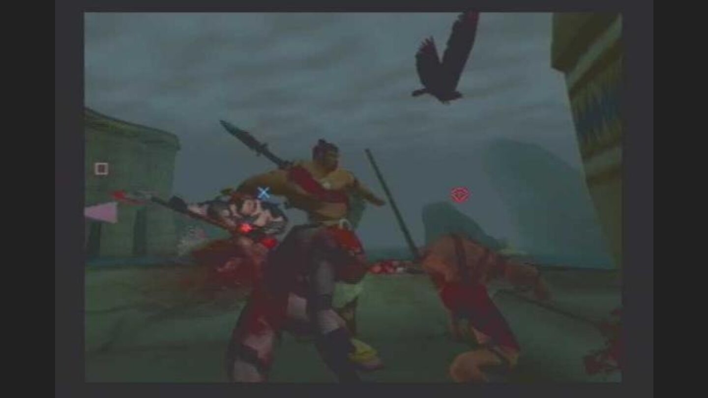 Rau fighting a group of enemies