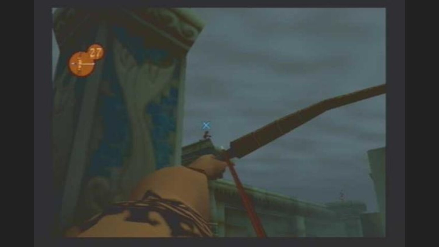 Aiming with the bow weapon