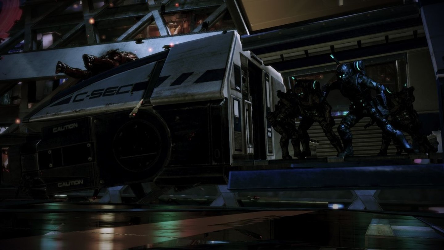 Mass Effect 3: CitadelInszenierung und Abwechslung von »Citadel« können sich wirklich sehen lassen. Zudem ist das Ganze auch noch mit einer ordentlichen Prise Humor gewürzt.