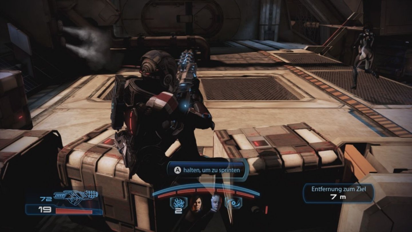 Mass Effect 3: Special EditionSchnelle Verfolgungsjagten werden aufgrund der etwas hakeligen Steuerung schon mal zur kniffligen Aufgabe.