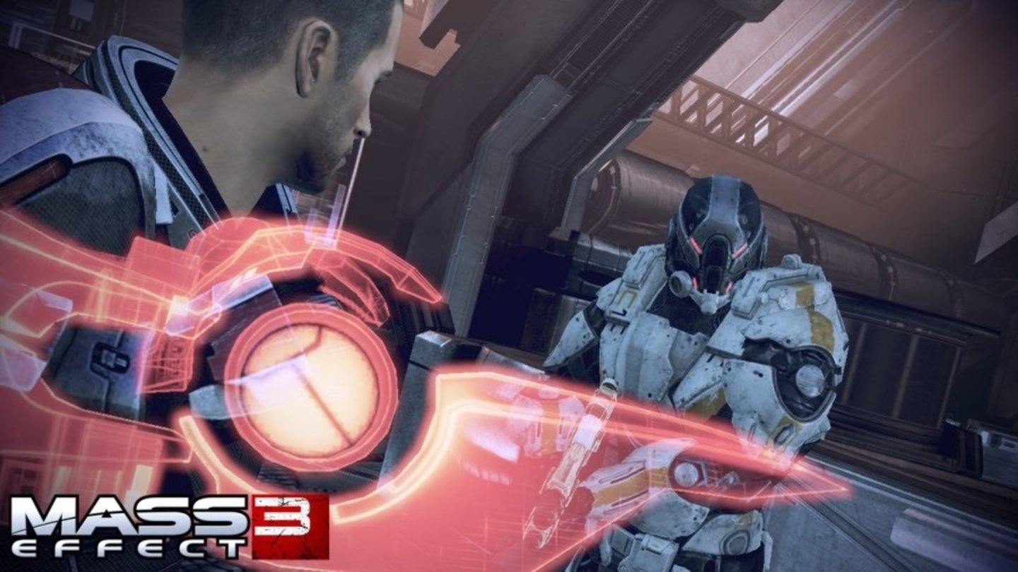 Mass Effect 3Dank Omni-Klinge ist Commander Shepard auch im Nahkampf effektiv.